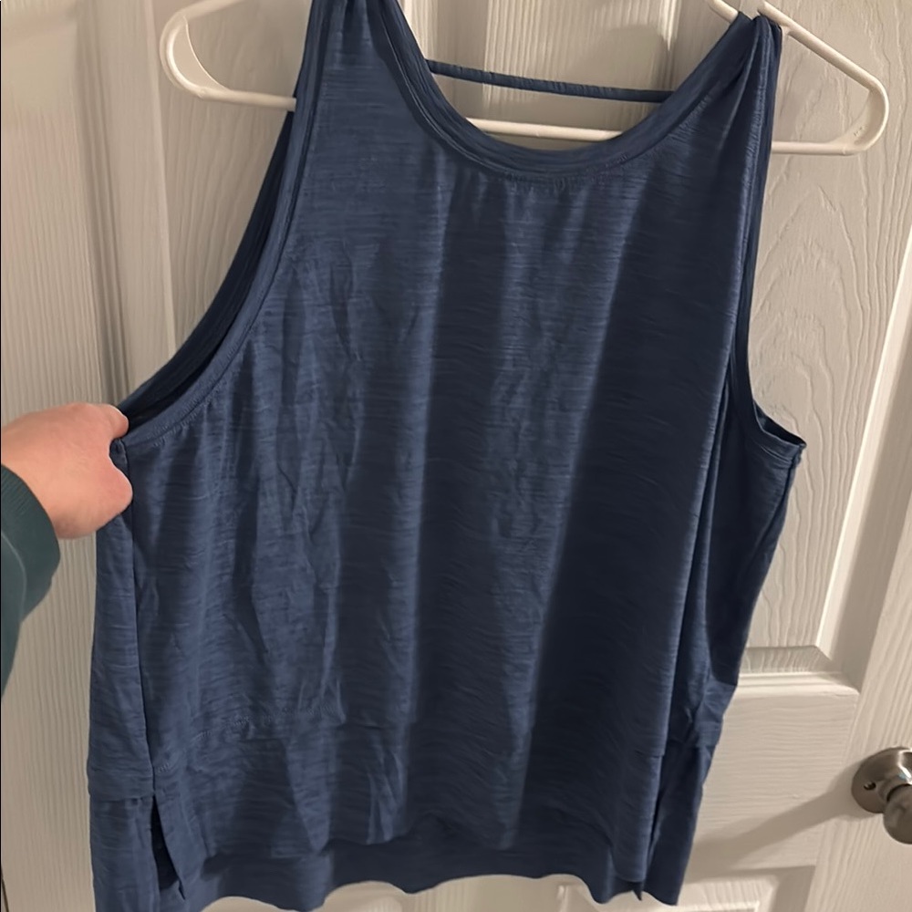 CALIA by Carrie Underwood Blue Relaxed Sleeveless Tank Top